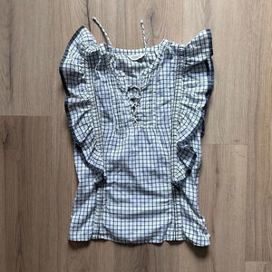 Scotch & Soda lace up blouse